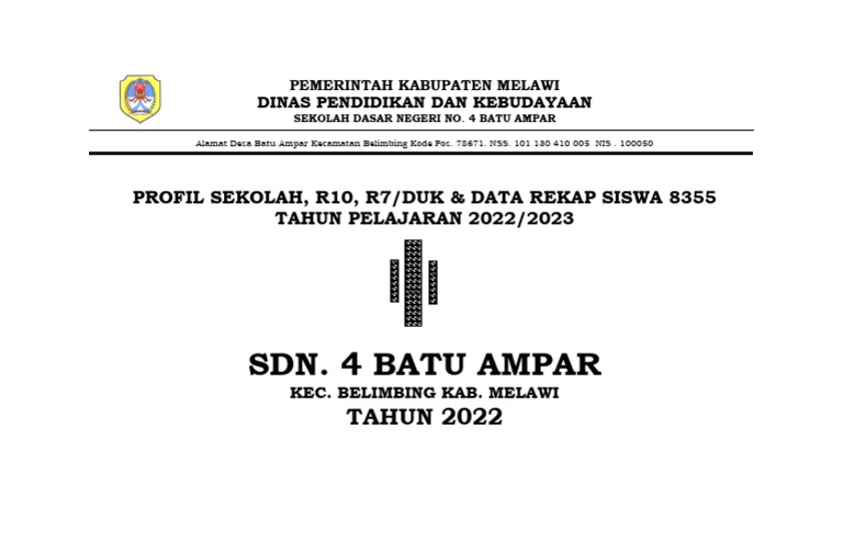 Format 8355 Pindah Sekolah SDN 4 | PDF