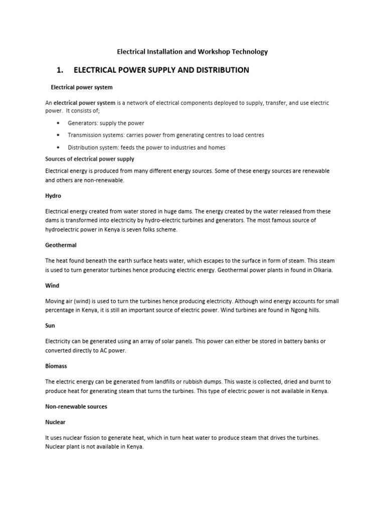 Electrical Power Supply Systems Explained | PDF | Fuse (Electrical ...