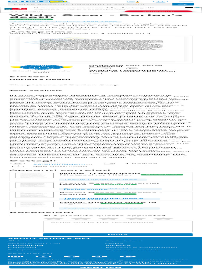 Wilde, Oscar - Dorian's Death | PDF | The Picture Of Dorian Gray