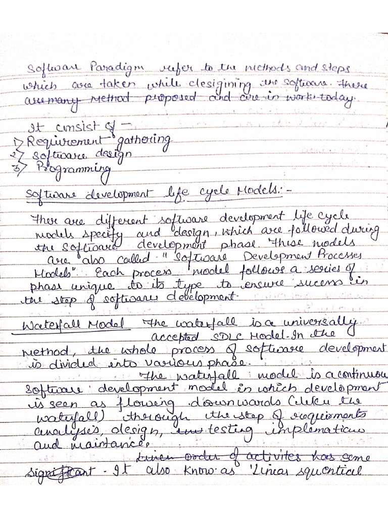 Software engineering notes 2 pdf