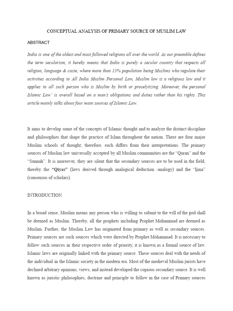 conceptual-analysis-of-primary-source-of-muslim-law-pdf-sharia-quran