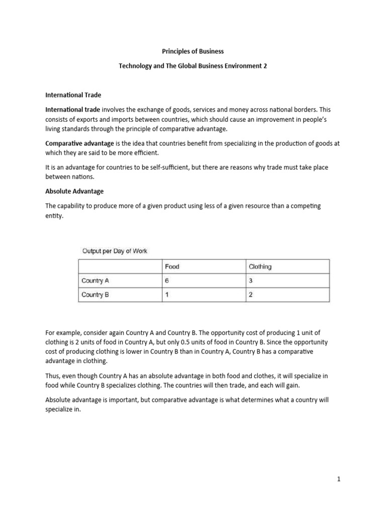 Pob technology and the global business environment 2 download free
