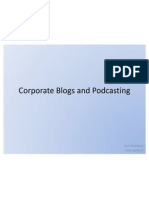 Corporate Blogs and Podcasting