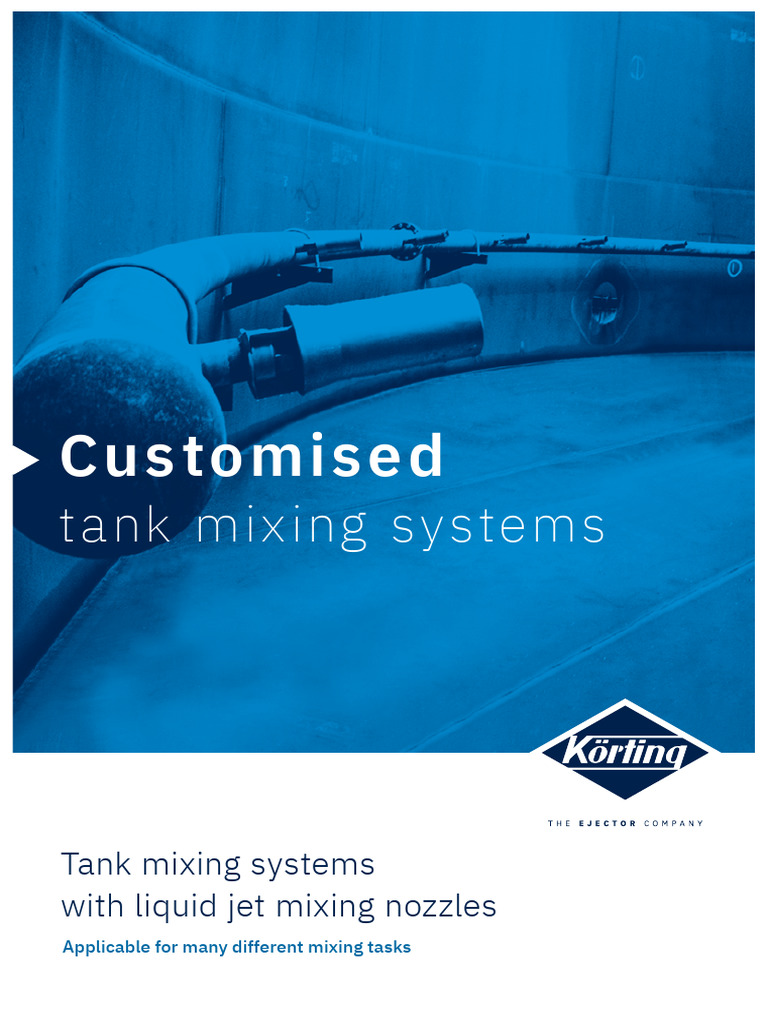 Custom Tank Mixing Systems Explained | PDF | Fluid Dynamics | Nozzle