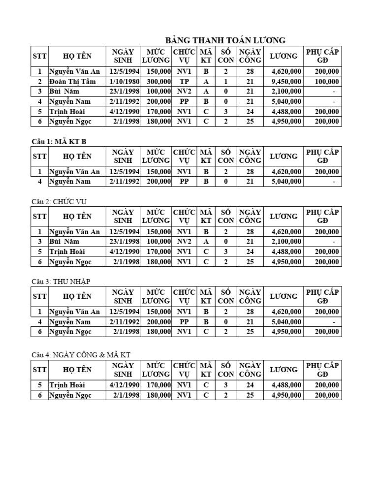 Excel Excercise 8 Pdf