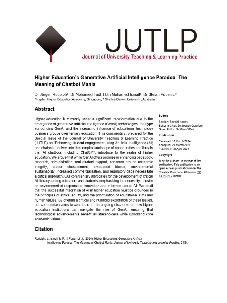 744-Rudolph+et+al Final+2 | PDF | Artificial Intelligence ...