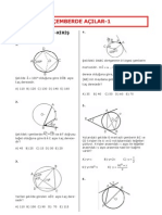 Çemberde Açılar 1