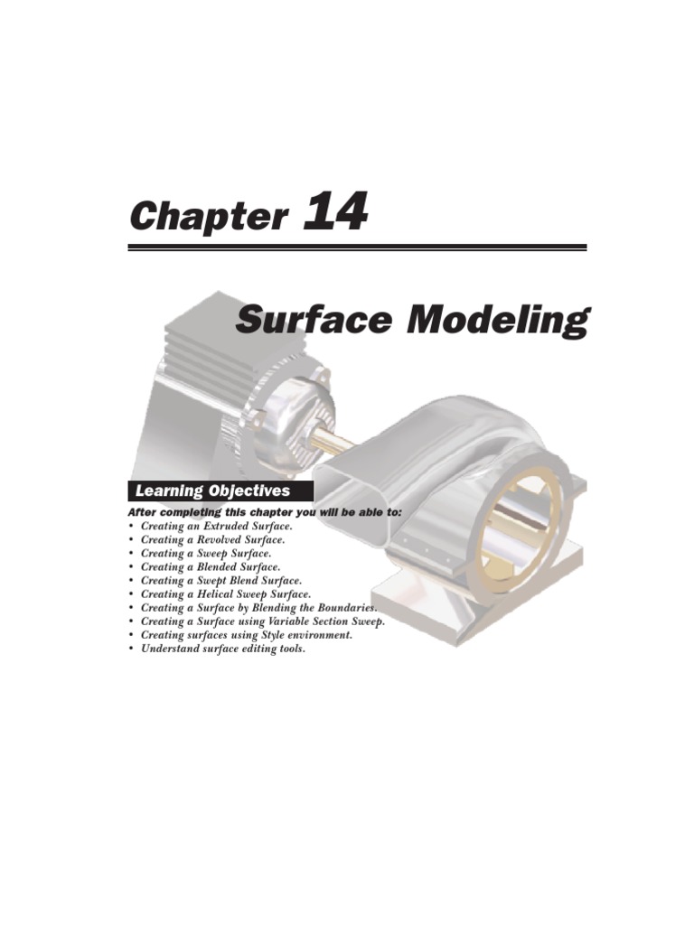 Surface Modeling in Pro/ENGINEER Wildfire | PDF | Curvature | Extrusion