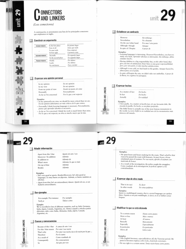  Connectors  and Linkers  in English 
