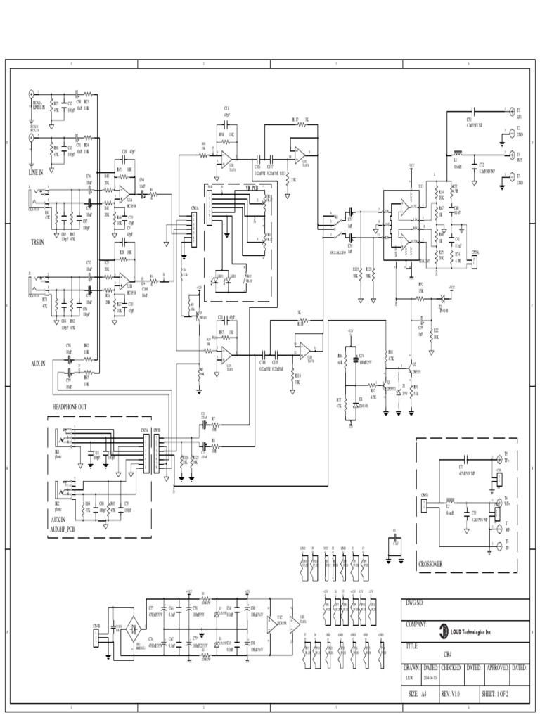 Mackie CR4 Schematic PDF