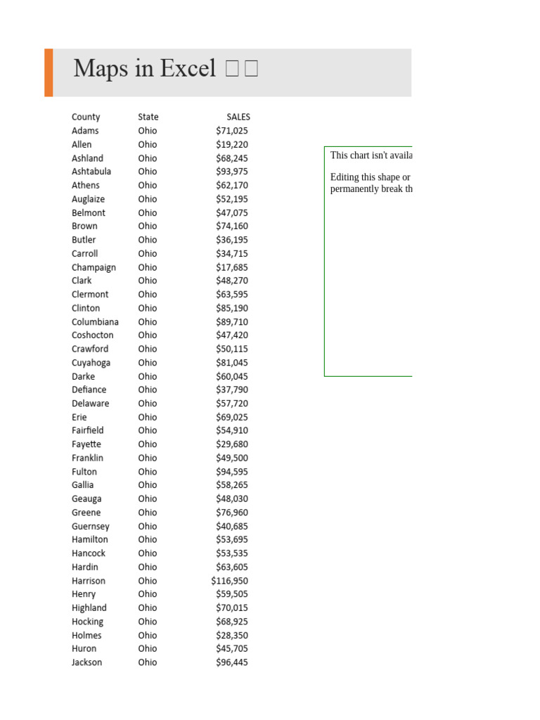 Maps in excel download free pdf ohio