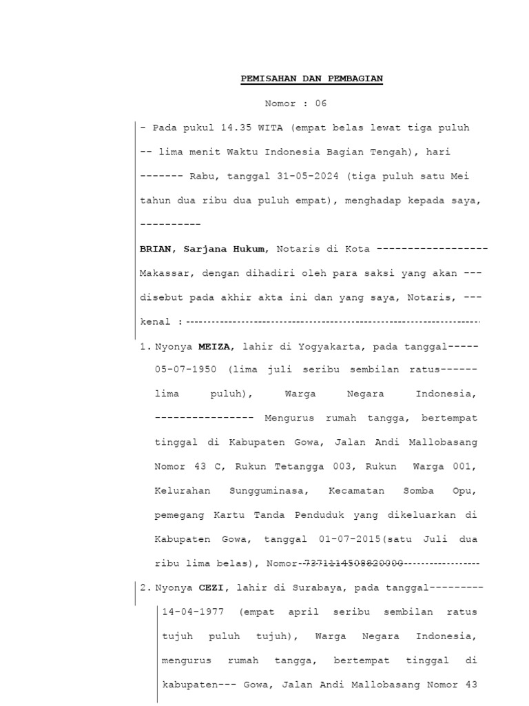 Pemisahan Dan Pembagian | PDF