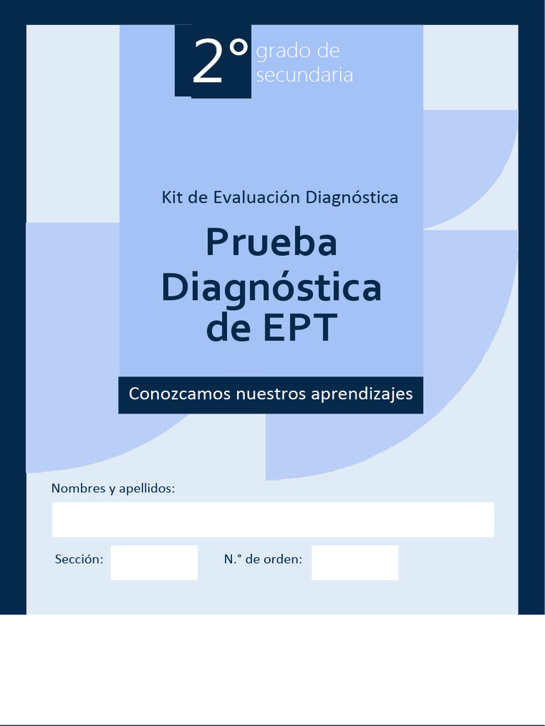 Evaluación Diagnóstica de Secundaria EPT | PDF | Red de computadoras ...