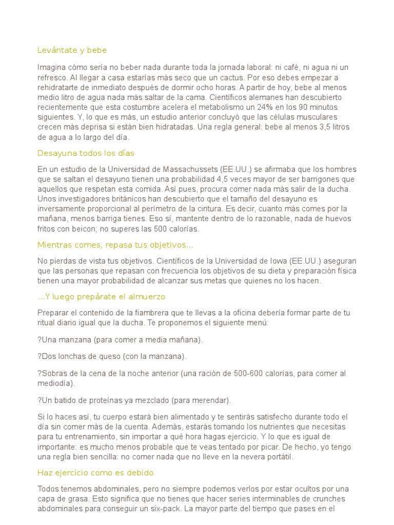 Men's Health | PDF | Ejercicio físico | Dormir