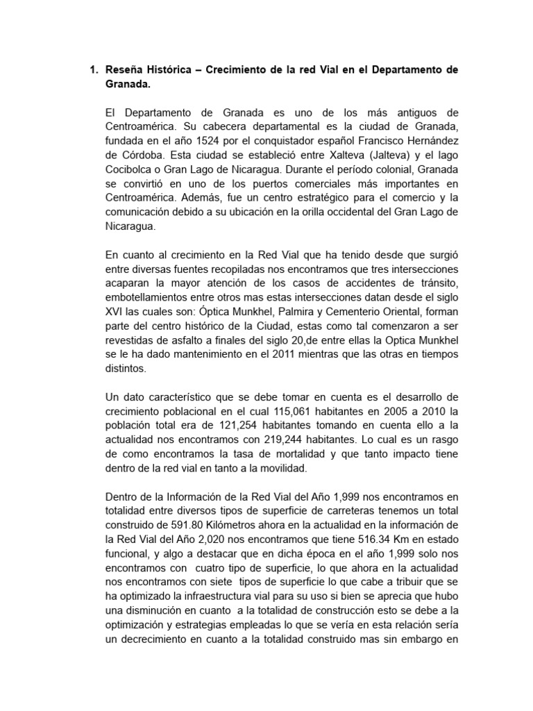 Planificación de Transporte | PDF | Nicaragua | La carretera