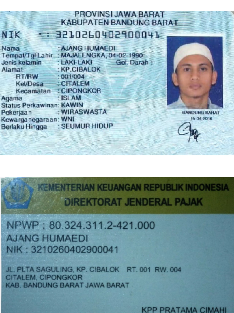 KTP NPWP Aa | PDF
