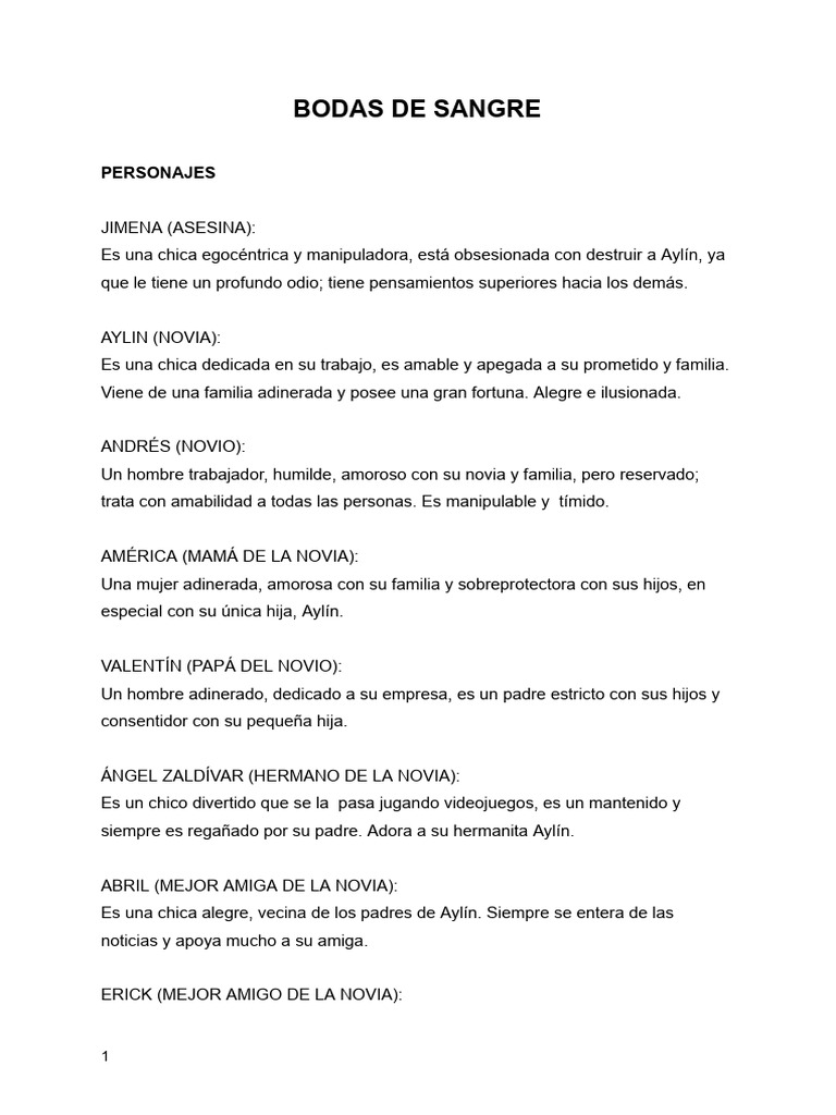 "Bodas de Sangre: Amor y Traición" | PDF | Boda | Sacerdote