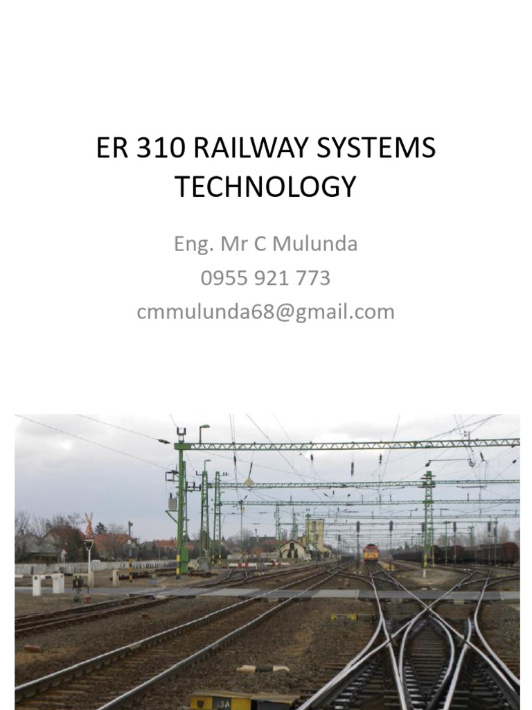 ER 310 Railway Systems Technology Guide | PDF | Computers