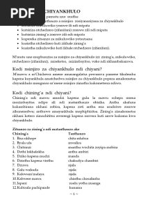 Nsinjiro Za Chiyankhul 3-1-1