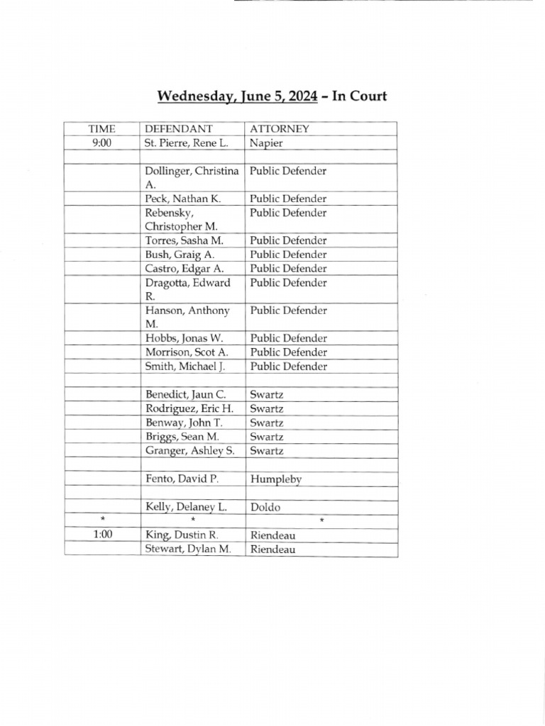 Jefferson County Court calendar June 5 2024 PDF Jefferson County Court calendar June 5 2024 PDF