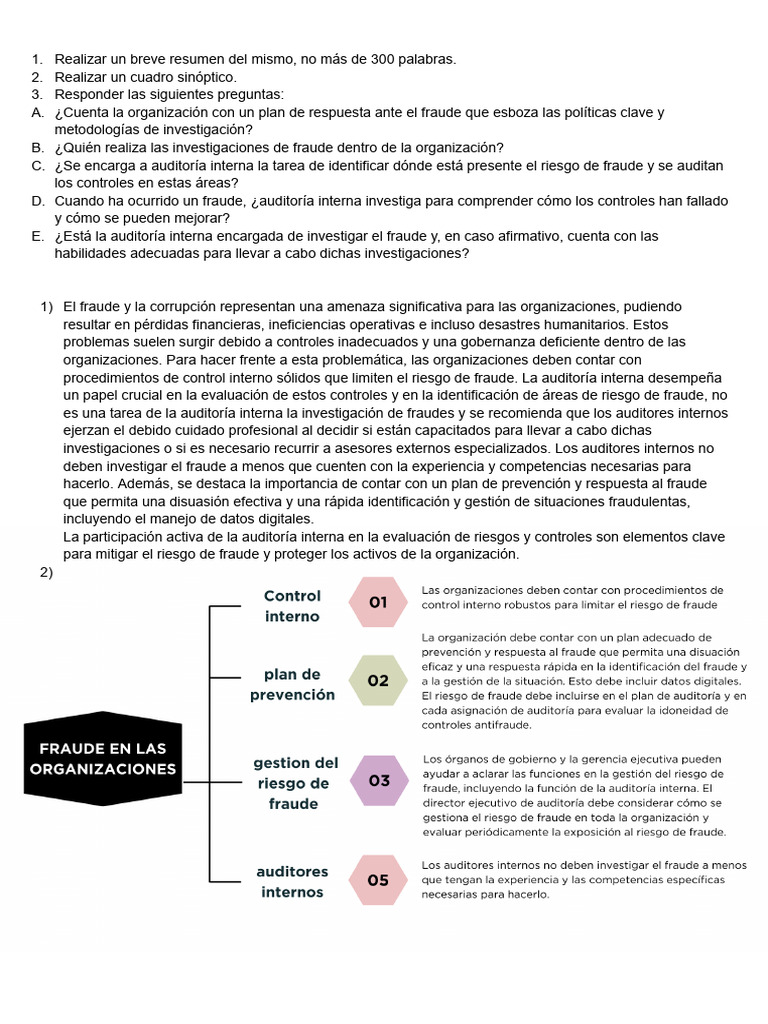 Auditoría Interna y Prevención del Fraude | PDF | Auditoría | Fraude