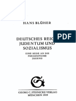 Hans Blüher Deutsches Reich Judentum und Sozialismus 1919