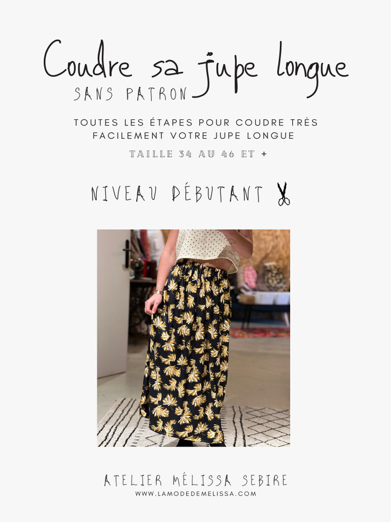 Patron Jupe Longue Vase