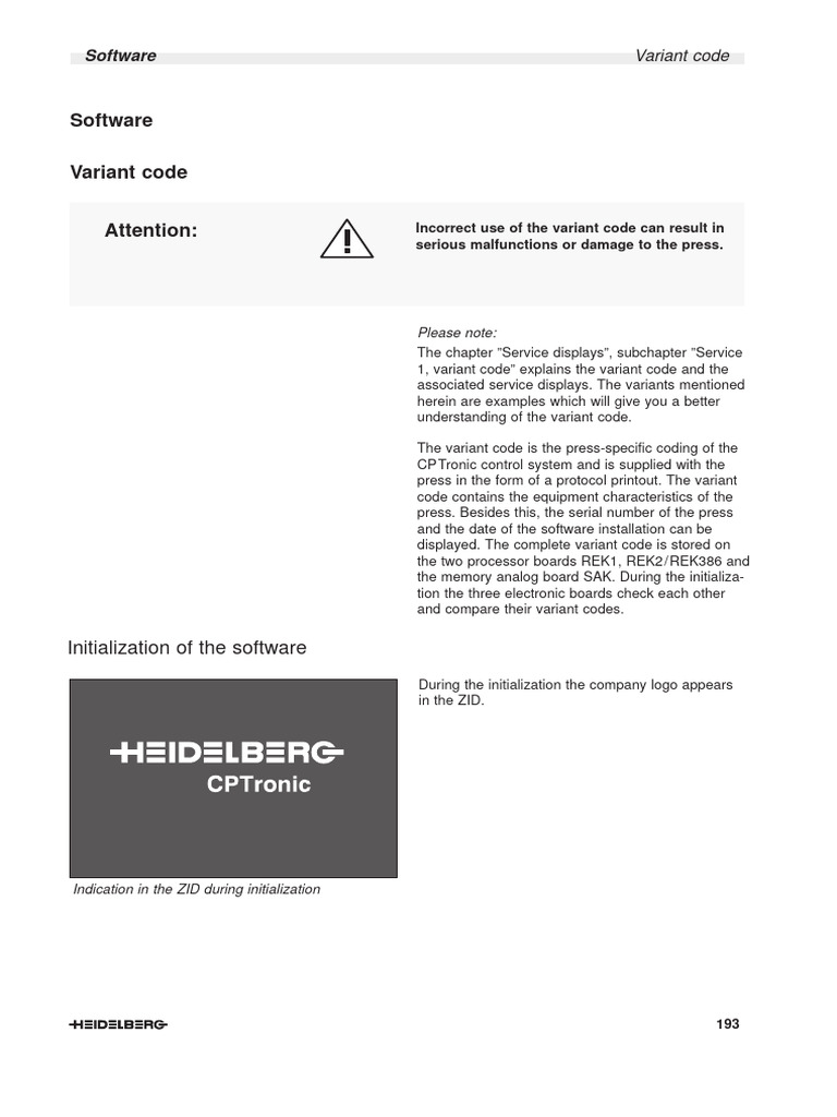 Variant Code Initialization Guide | PDF | Computing | Office Equipment