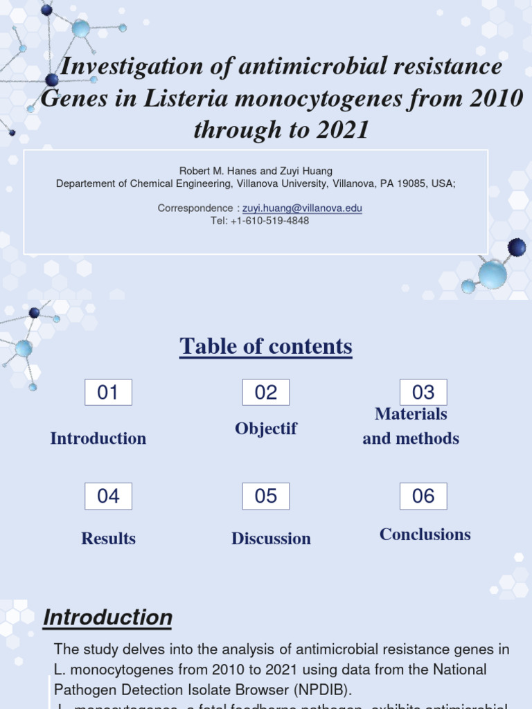 Antimicrobial Resistance in Listeria 2010-2021 | PDF | Antimicrobial ...