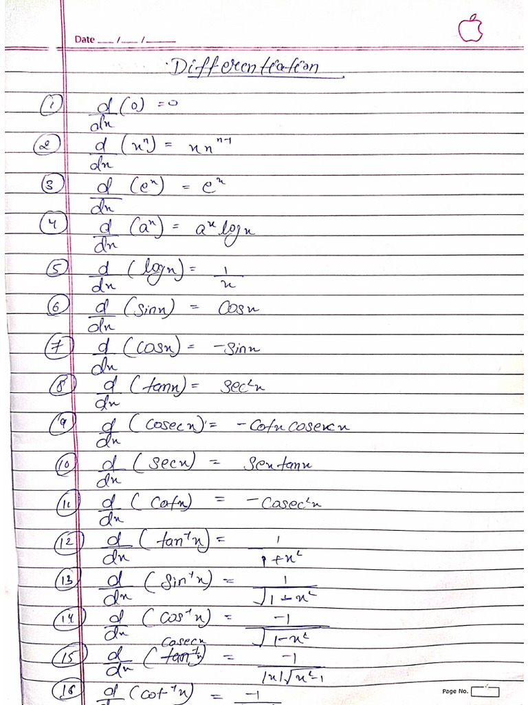DIFFERENTIATION VS DIFFERENTIAL EQUATION visual data 8