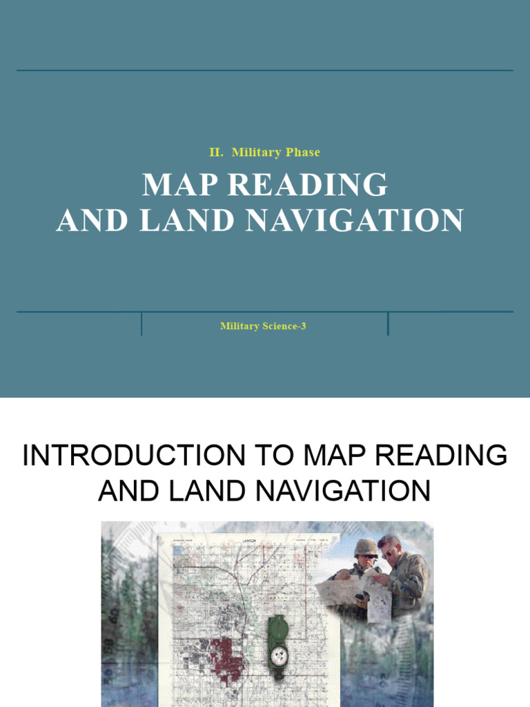 Map Reading 1 Pdf Compass Map