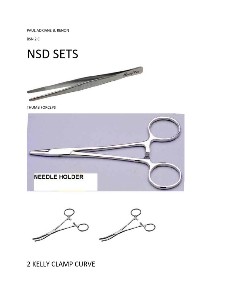 Essential Instruments for Cesarean Section | PDF | Surgery | Medical ...