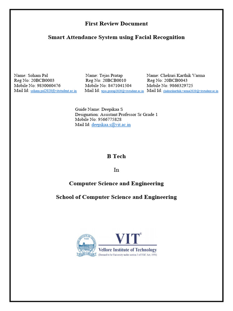 First Review Document | PDF | Machine Learning | Deep Learning