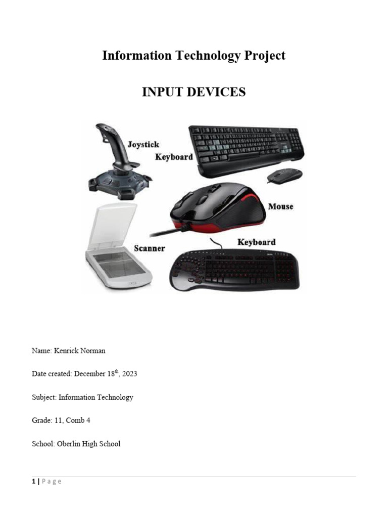 Information Technology Project | PDF | Image Scanner | Radio Frequency ...
