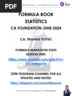 Class 11 Statistics Formula Sheet | PDF | Median | Probability Distribution
