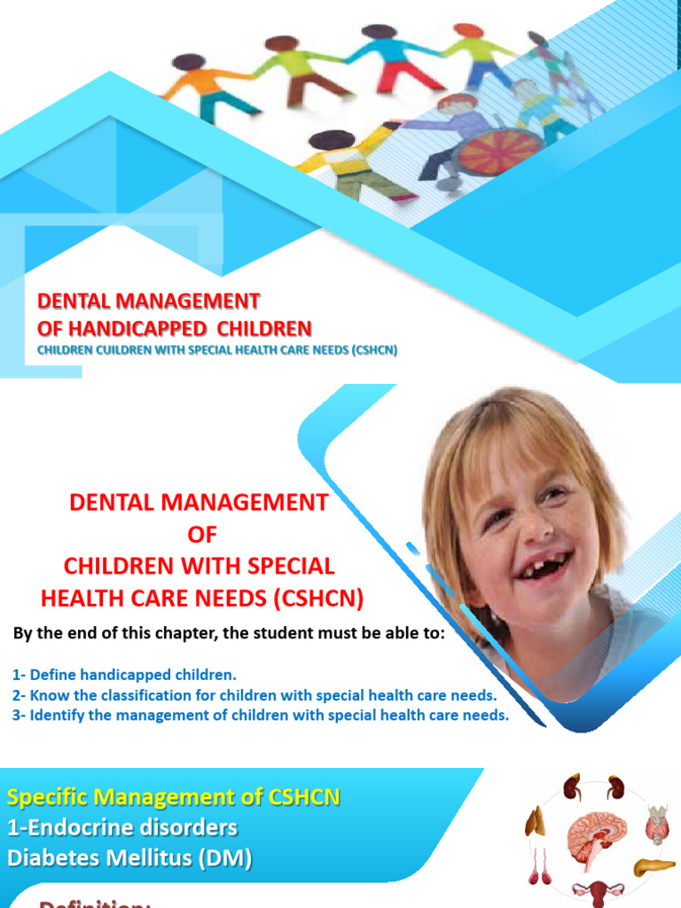Dental Care for Children with Special Needs | PDF | Diabetes | Bleeding