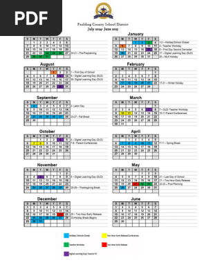 Paulding County Schools Calendar 2024-25 | PDF | Schools | Educational Institutions