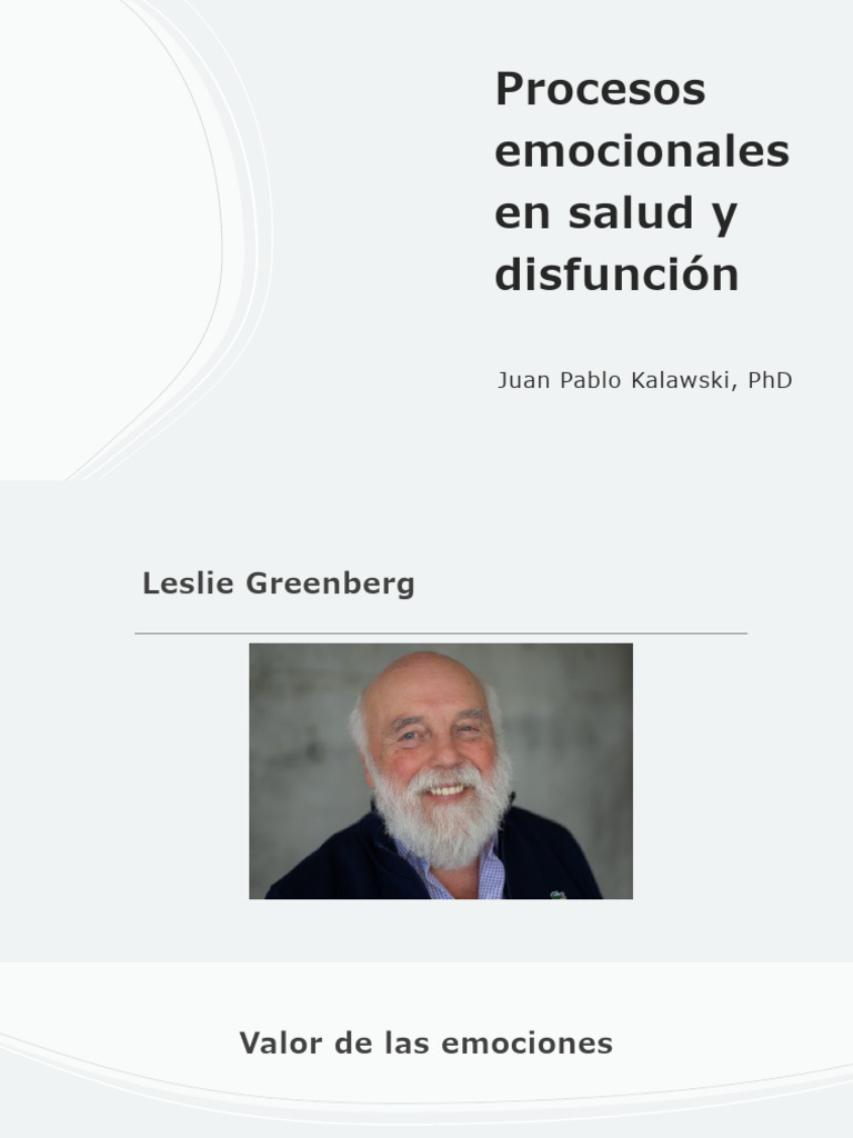 Emociones y su impacto en la salud | PDF | Las emociones | Educación en ...