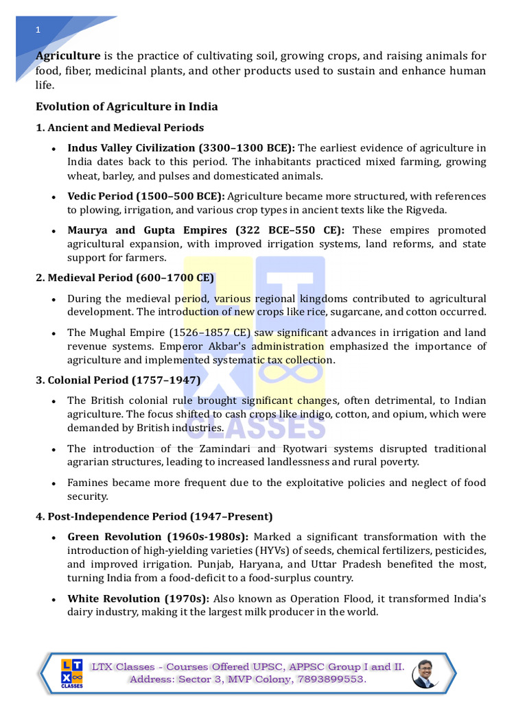 Agriculture Pdf Agriculture Famine