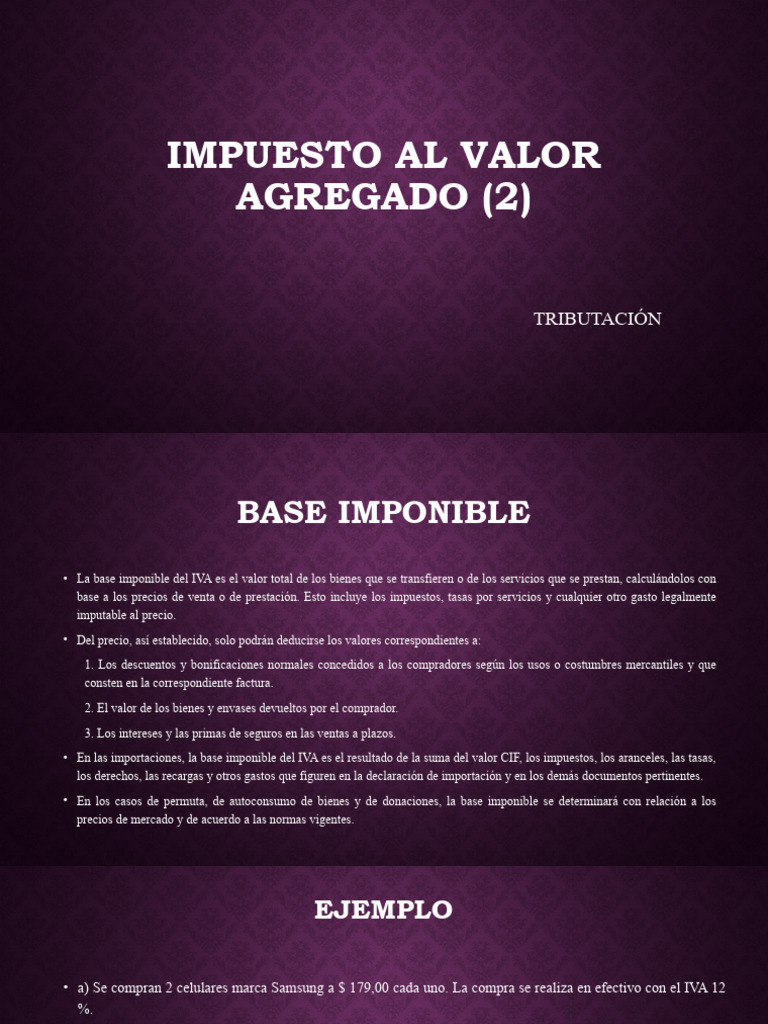 Impuesto Al Valor Agregado | PDF | Impuestos | Propiedad