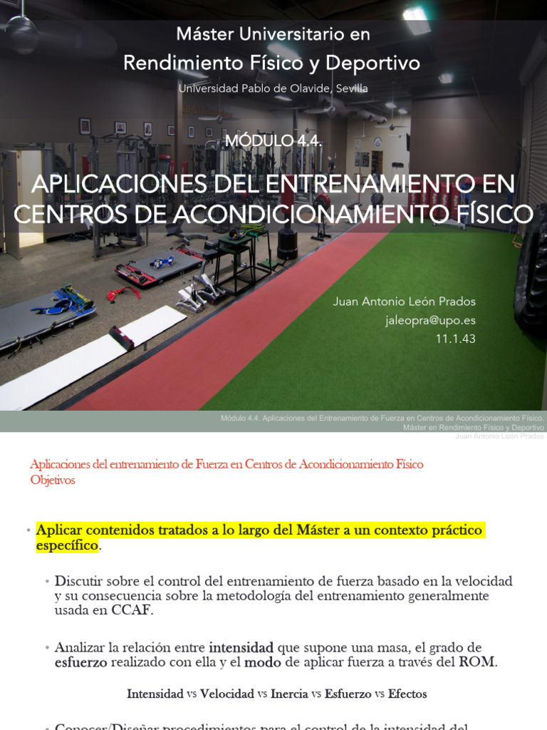 Entrenamiento de Fuerza en CCAF | PDF | Entrenamiento de fuerza | Fuerza