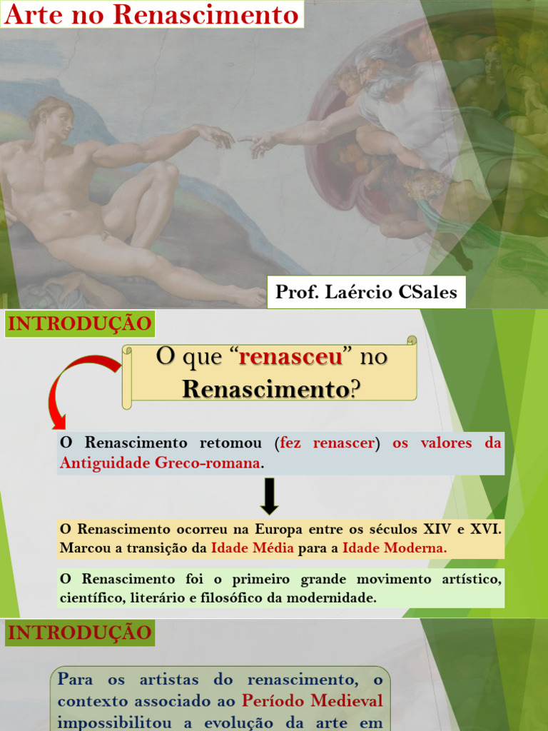 Características da Arte no Renascimento | PDF | Renascimento | Michelangelo