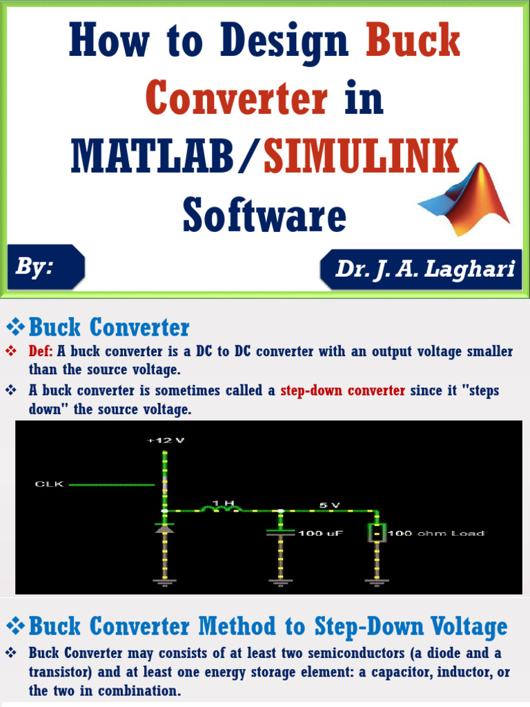 Buck Converter MATLAB SIMULINK MODEL PDF