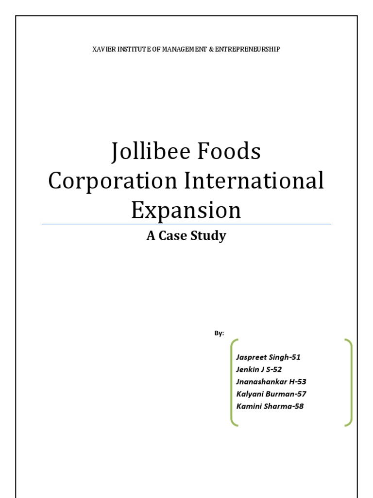 Jollibee food corporation case study image