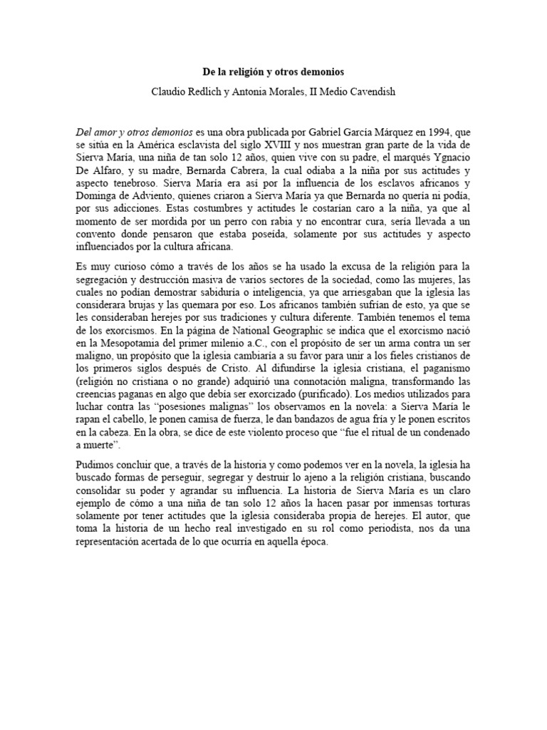 La Religión y La Discriminación | PDF | Exorcismo