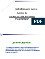 Management Information System: System Success and Failure: Implementation