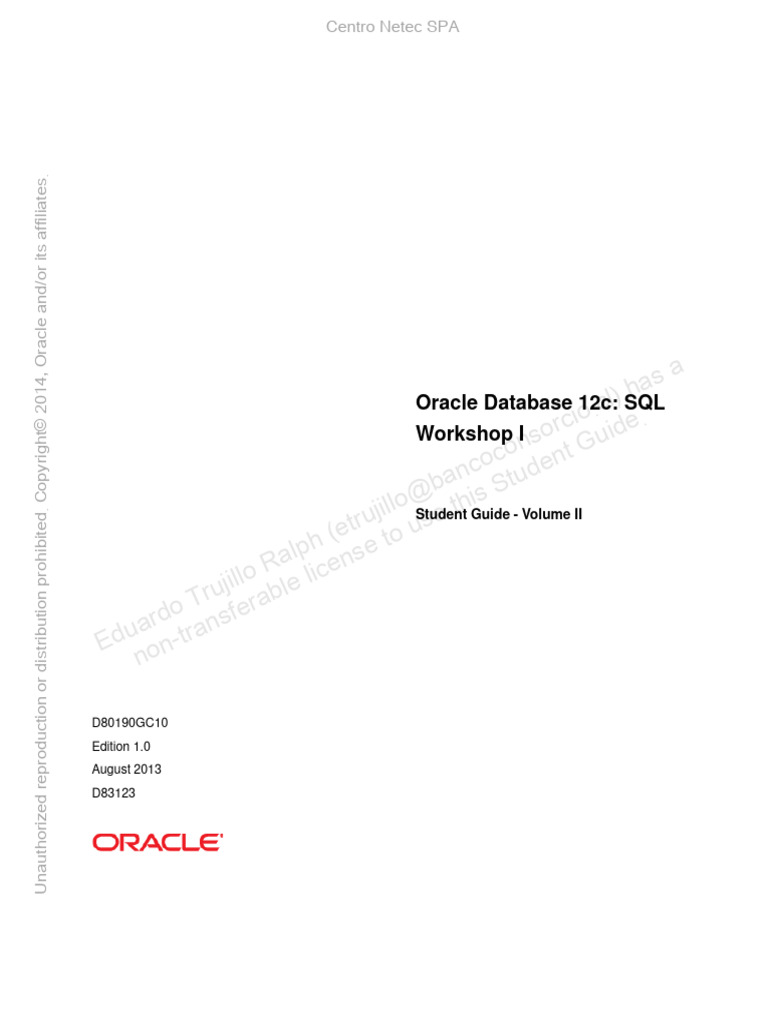 Curso Oracle 12c Parte 3 | PDF | Relational Model | Databases