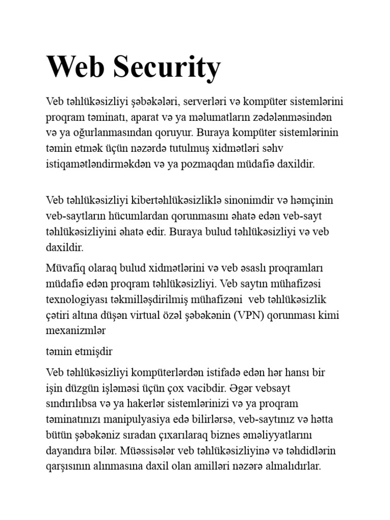 Web Security | PDF