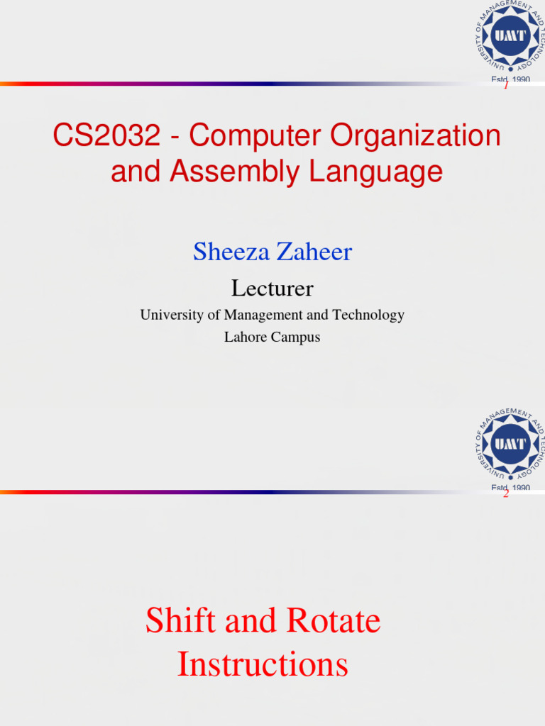 Shift And Rotate Instructions In Assembly Language – JPIGAG