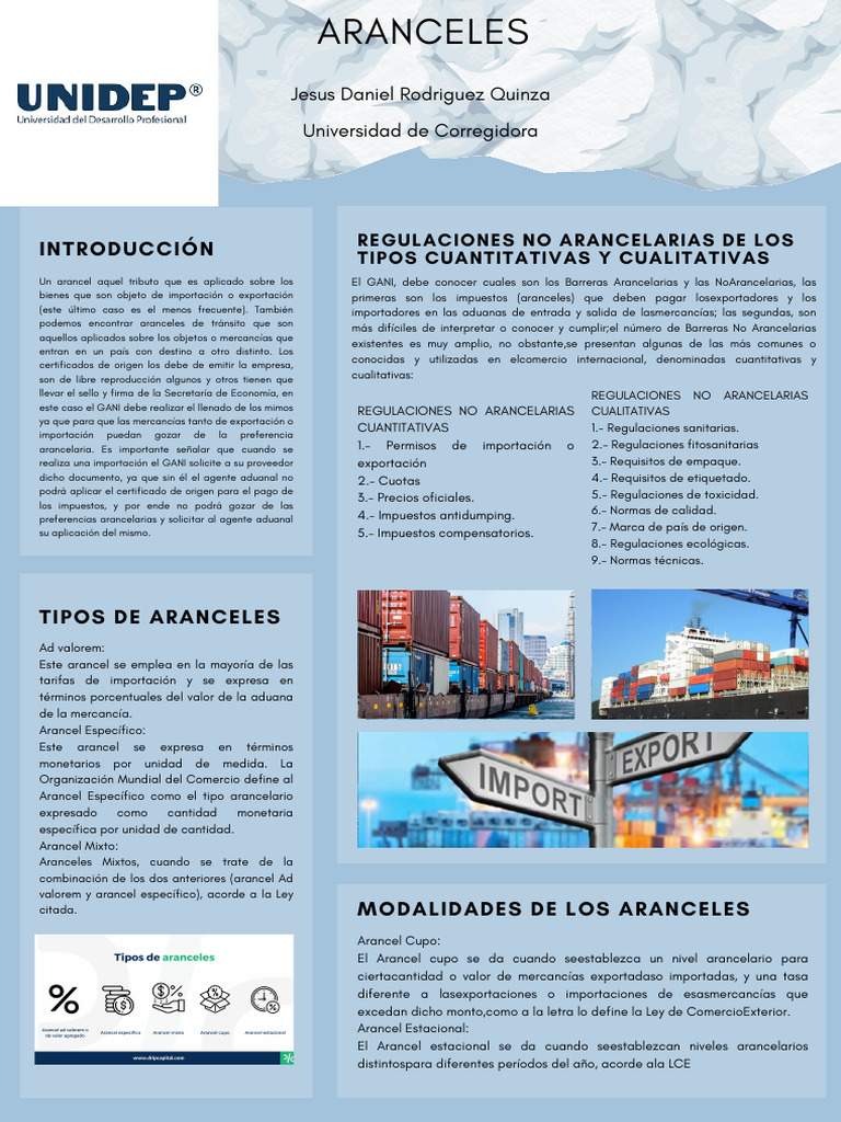 Tipos y Regulaciones de Aranceles | PDF | Arancel | Barreras no ...